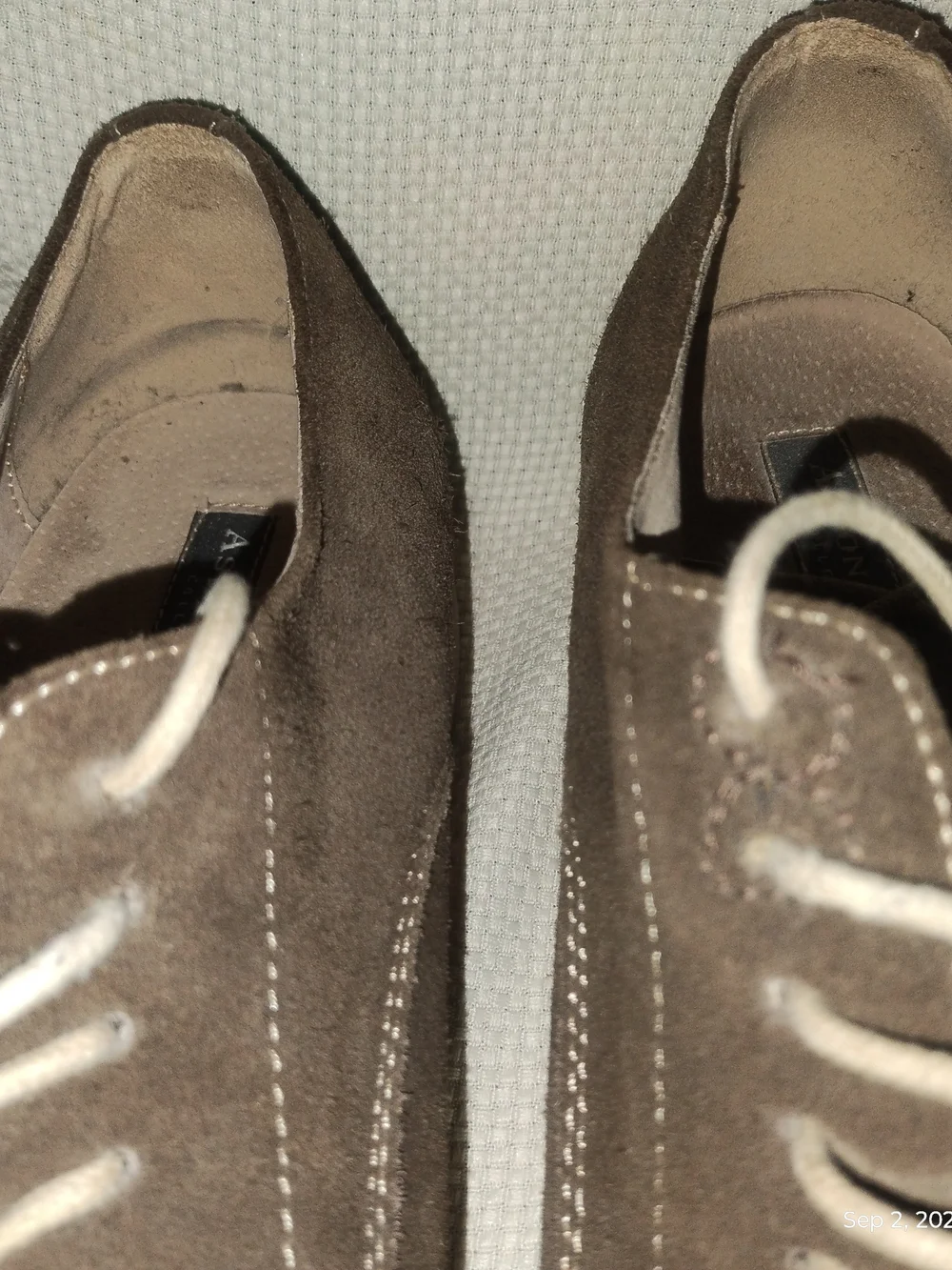 Aston Grey DIEN Size 12 Espresso Brown Suede Derby Oxford Shoes